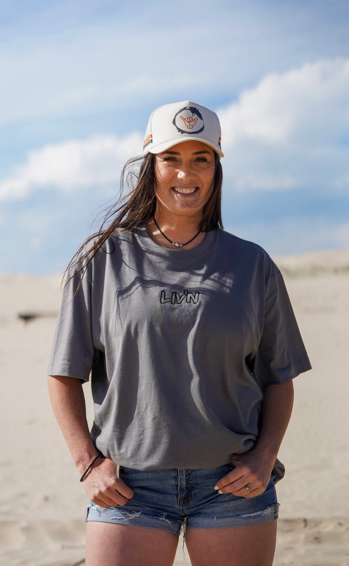 Shadow Grey LIVN Box Tee