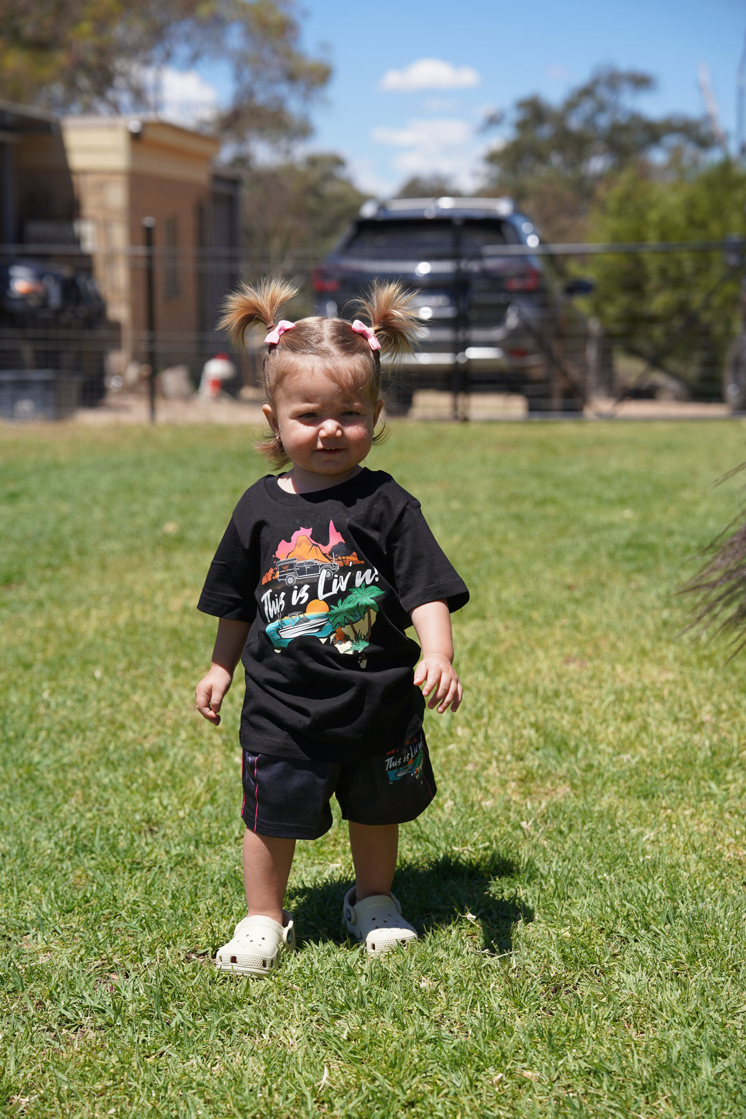 KIDS grey camo footy shorts