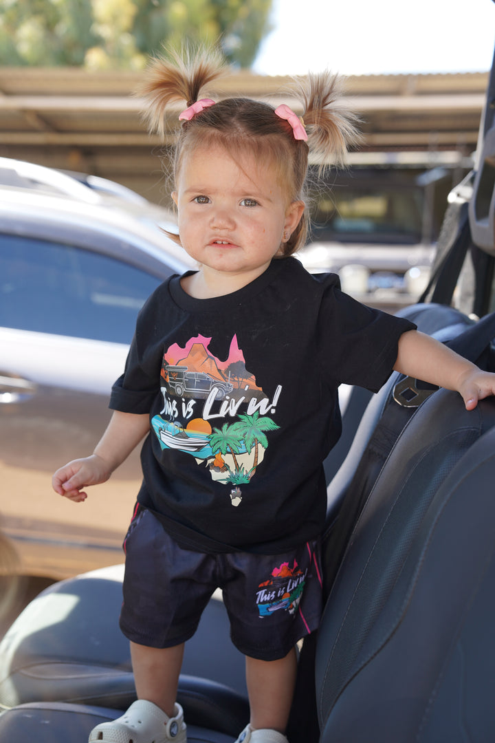 KIDS grey camo footy shorts