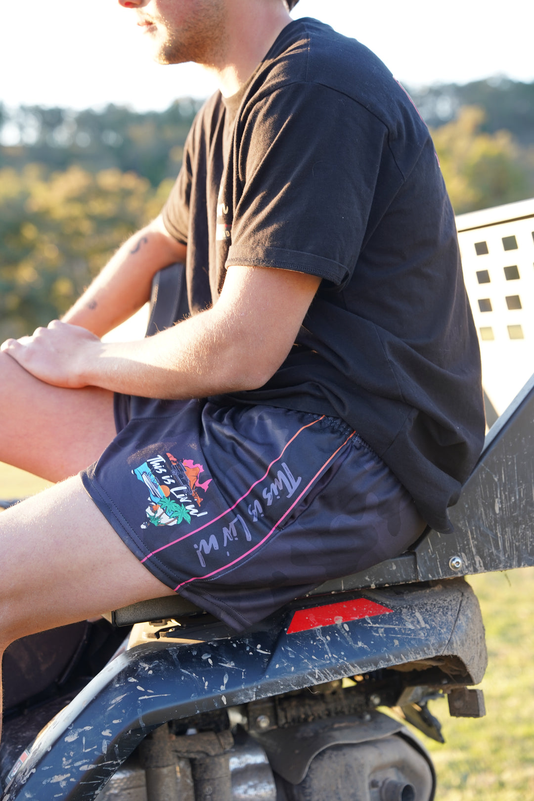 PRE SALE - ADULTS Black/Grey Camo Footy Shorts