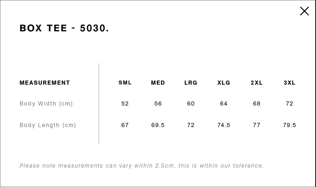 Shadow Grey LIVN Box Tee